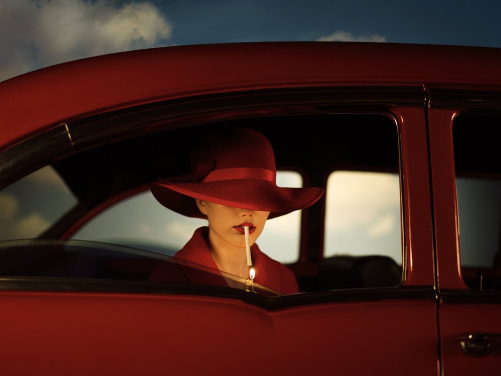 The Girl in the Red Car — Tyler Shields