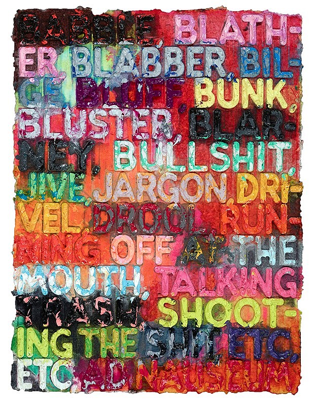 'Babble', 2014 — Mel Bochner